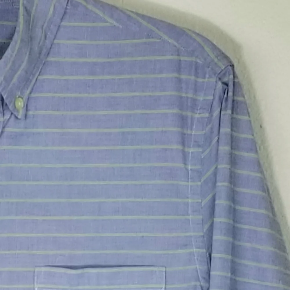 J. CREW Button-Down Slim Fit Blue/Green Shirt, S